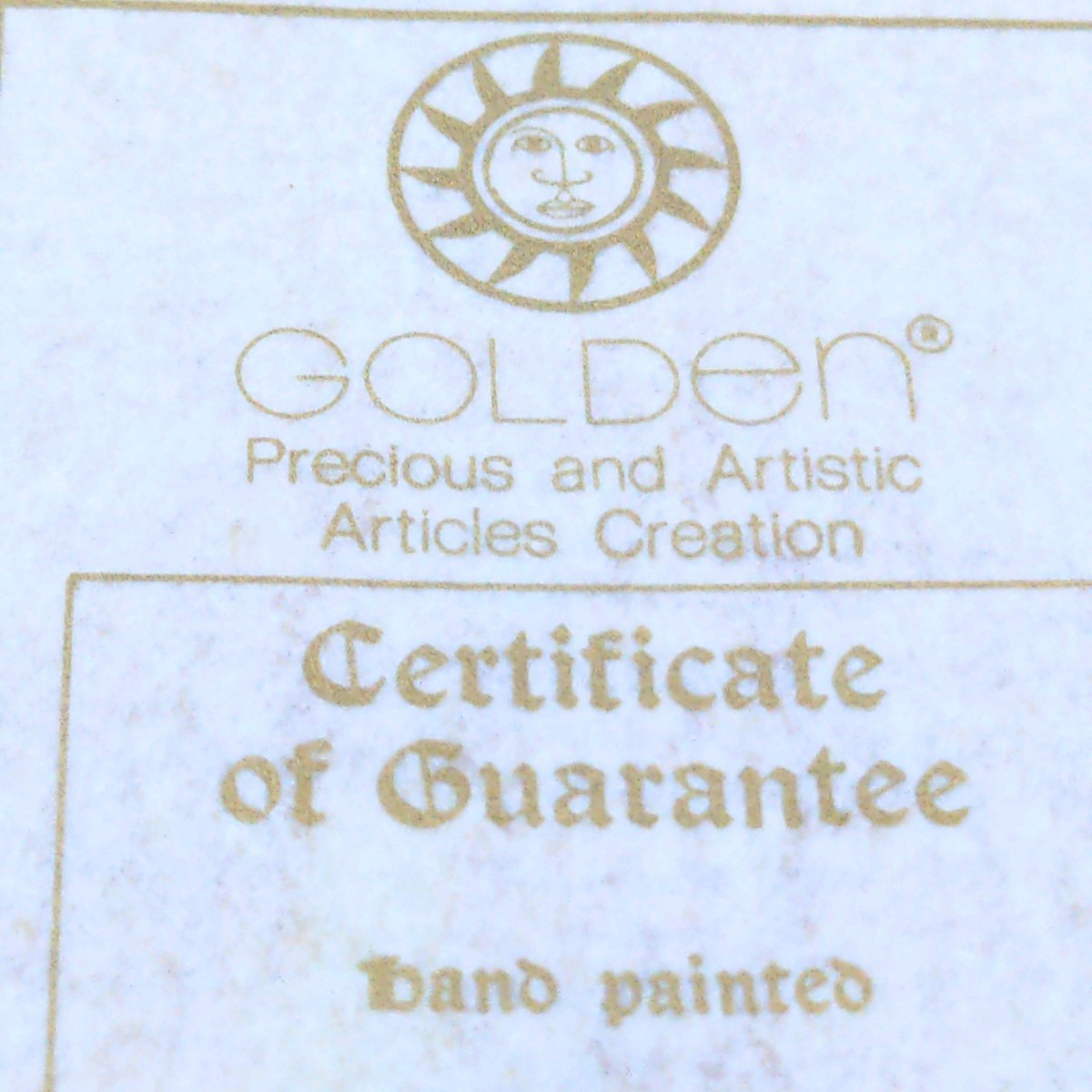 イタリア製 額絵 GOLDEN Precious and Artistic Articles Creation Certificate of Guaranteeband paintedon 925/1000 Silver シルバー925_画像10