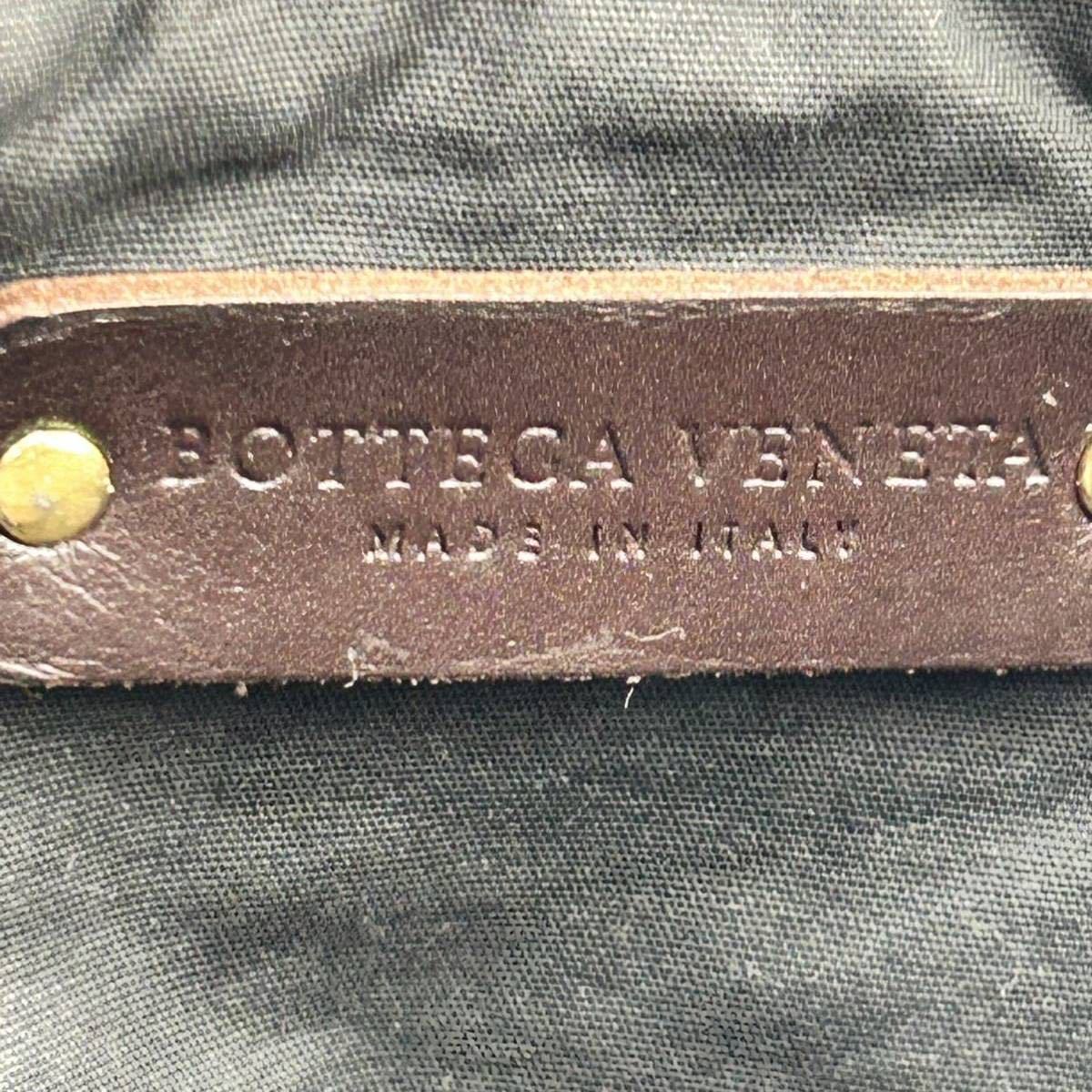 『美品』BOTTEGA VENETA ボッテガヴェネタ トートバッグ ハンドバッグ ビジネスバッグ マルコポーロ レザー ブラック 黒 メンズ_画像8