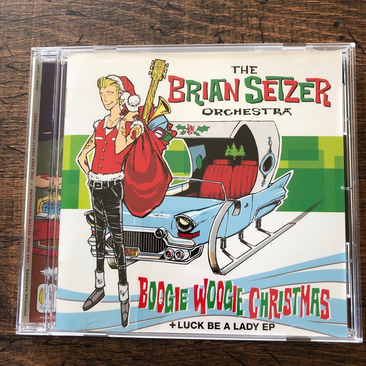 送料無料★ブライアン・セッツァー・オーケストラ/ブギ・ウギ・クリスマス+ラック・ビー・ア・レイディ EP★Brian Setzer★帯付CD