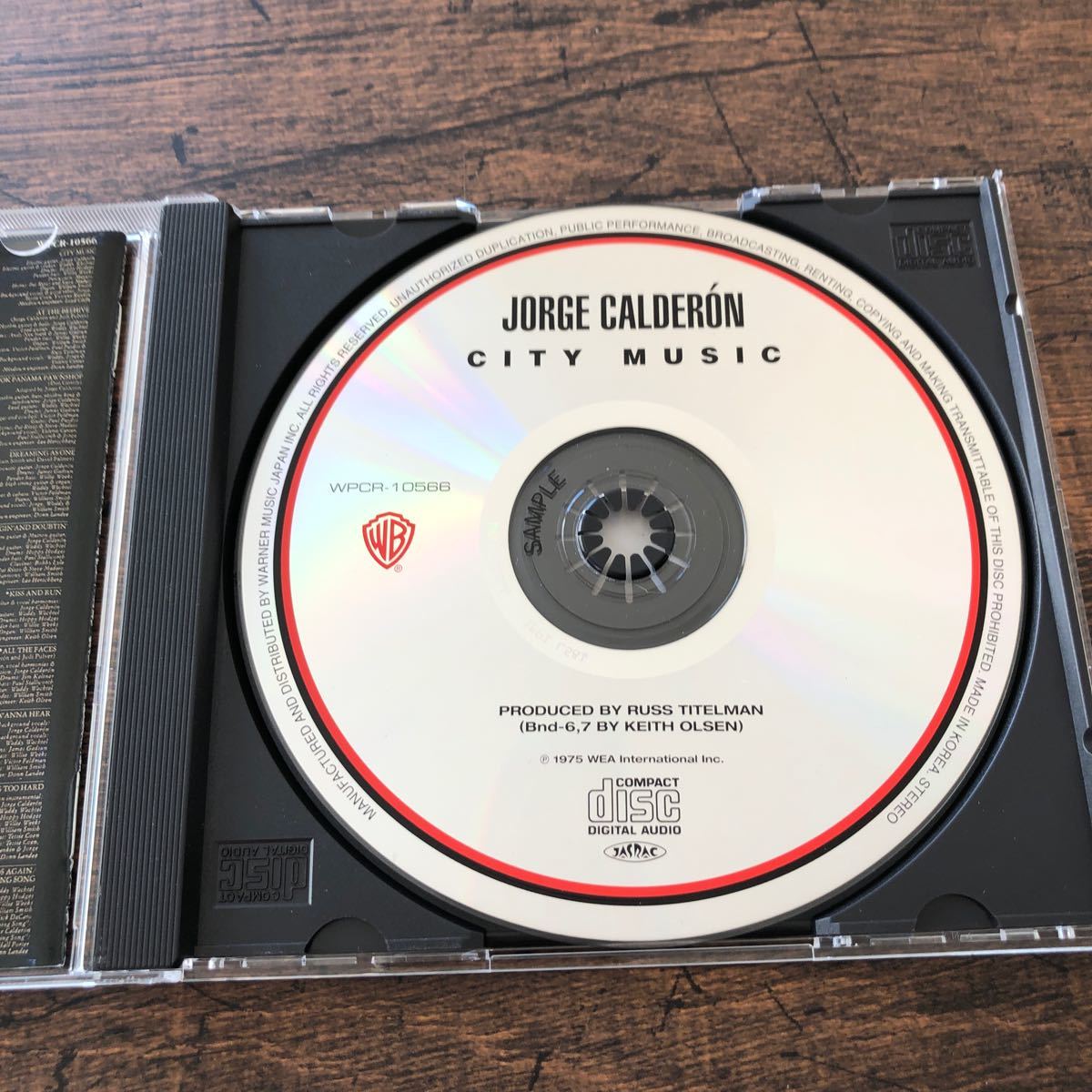 最終セール！★送料無料★ホルヘ・カルデロン★シティ・ミュージック★Jorge Caldenron★City Music★AOR★国内盤CD★Waddy Wachtel★