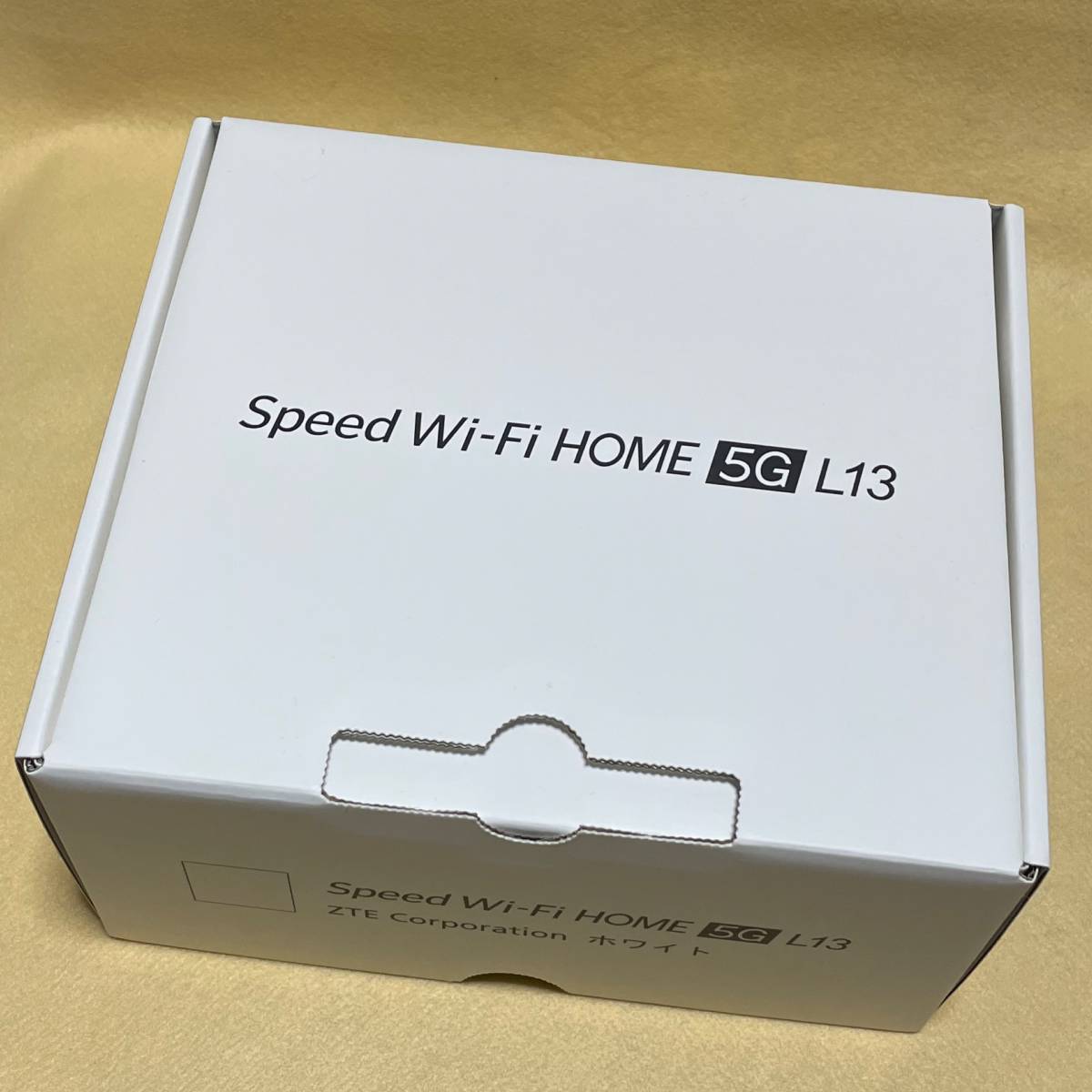 【新品/未使用】Speed Wi-Fi HOME 5G L13［ZTR02SWA］ホワイト au★ホームルーター/赤ロム保証★　12061