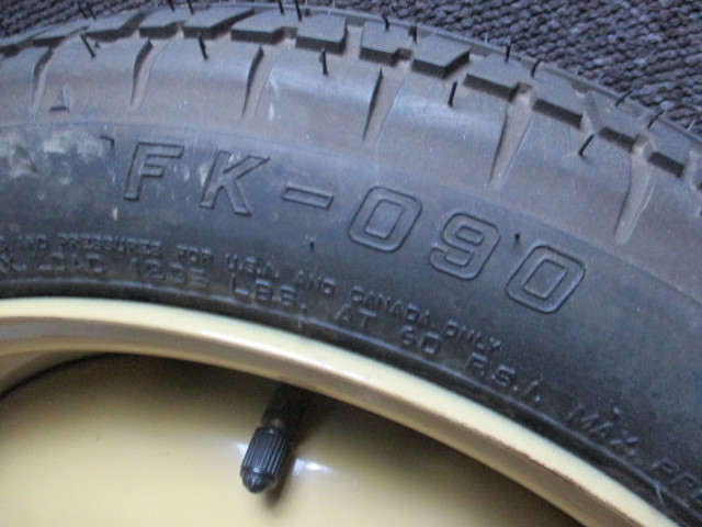 テンパータイヤ T115/70D14 88M 14×4Ｔ チューブレス FALKEN FK-090 ヤマト120サイズ スペアタイヤ 応急 パンク 4穴 PCD100の画像4