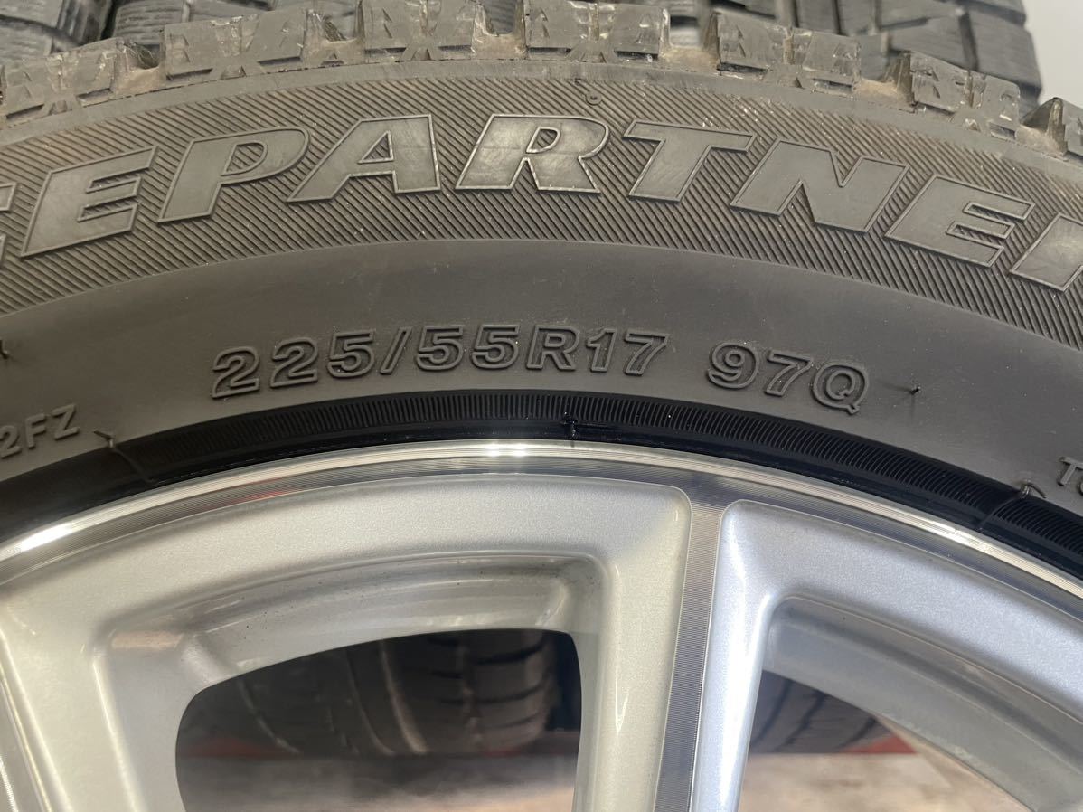  Bridgestone aluminium 17 -inch [ commodity number 7049] 17×7J +45 H5 Bridgestone ICE PARTNER2 225/55R17(97Q) 2019 year made 4 pcs set 