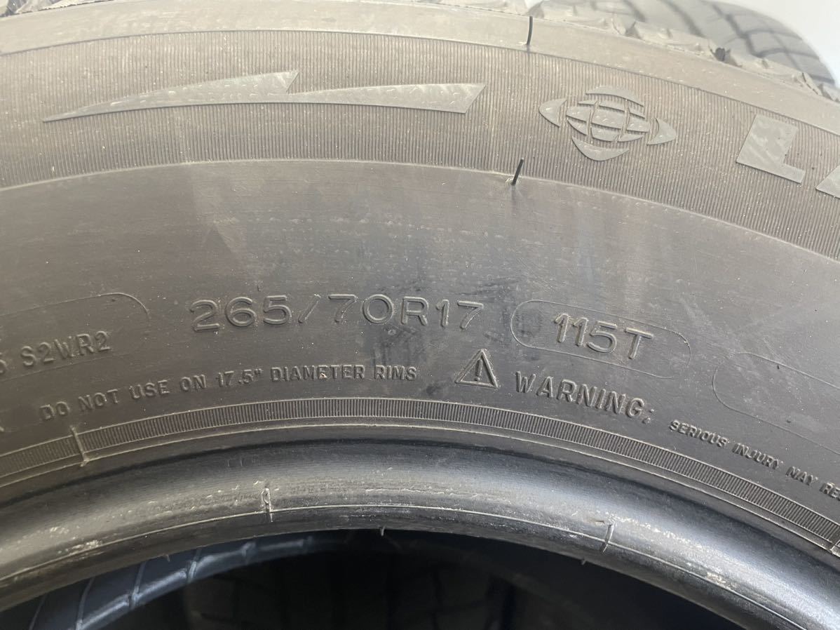 265/70R17(115T)[商品番号7134] ミシュラン LATITUDE X-ICE 2019年製 4本セット 265/70/17_画像8