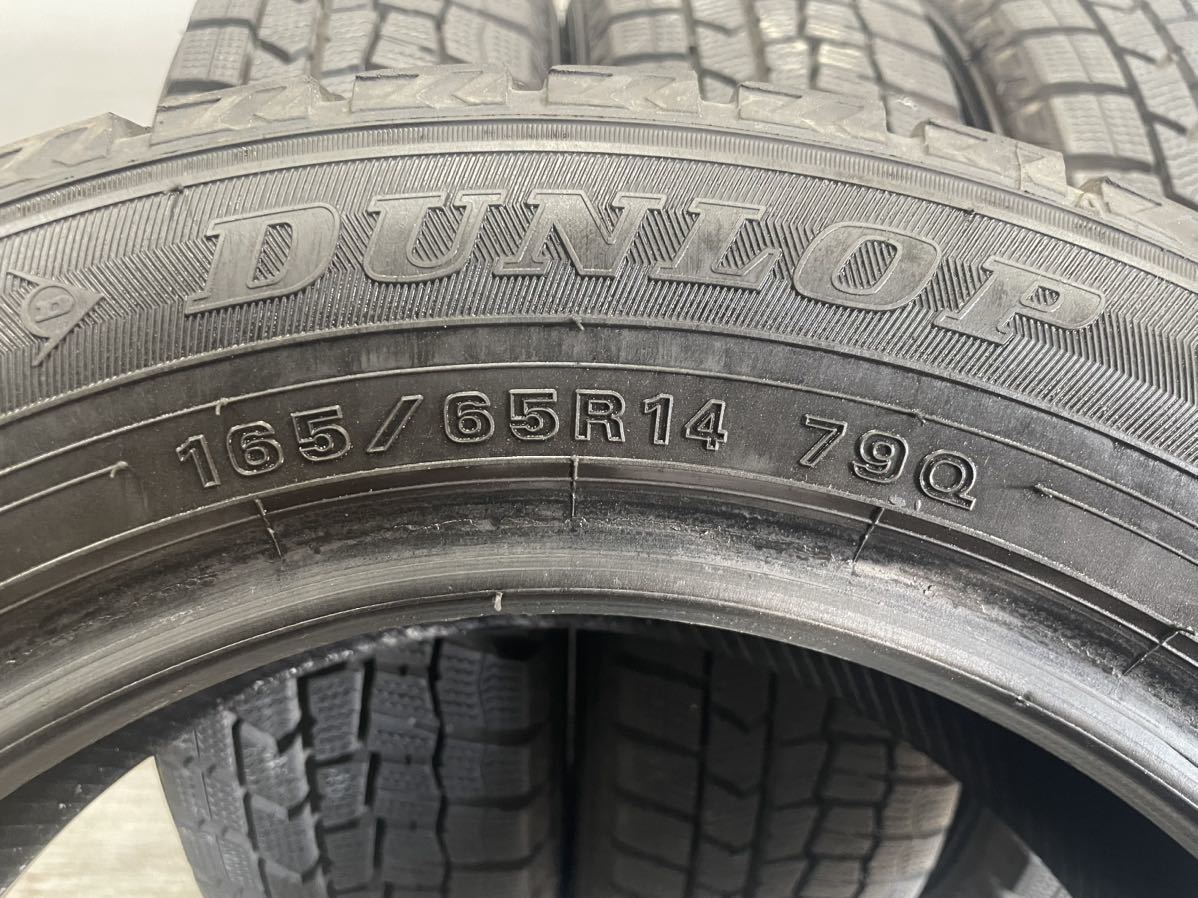 165/65R14(79Q)[商品番号7155] ダンロップ WINTERMAXX WM02 2018年製3本2020年製1本 4本セット 165/65/14_画像8