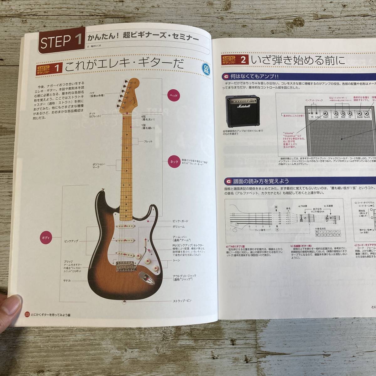 SA15-69 ■ エレキ・ギター ビギナーズBOOK　CD付【ビギナーのためのお手本演奏を収録！】 ■ 人気バンドのスコアを８曲収録！_画像6