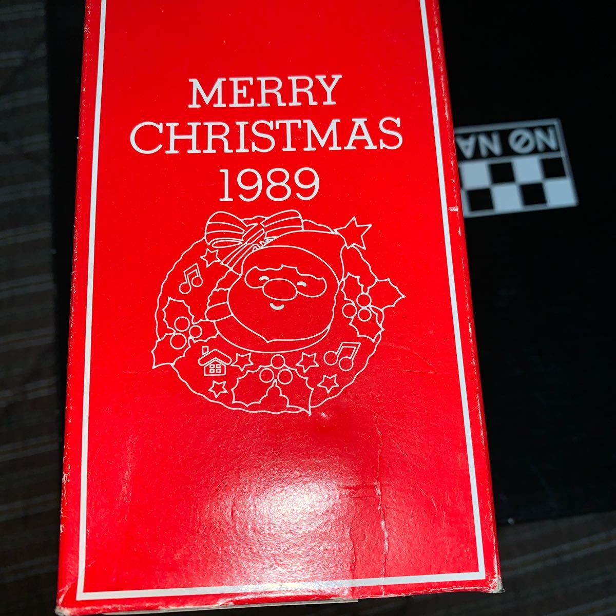未使用品当時物  ケンタッキー KFC  1989年  クリスマスブーツ グラス  2個セット サンタクロース  箱付き昭和レトロレアノベルティの画像6