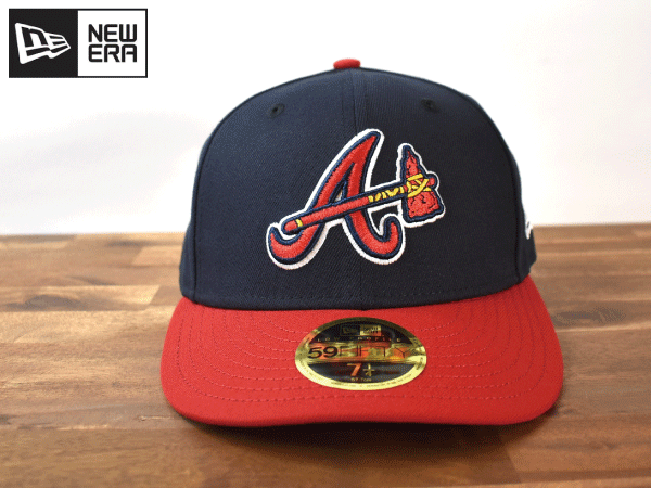 ★未使用品★NEW ERA ニューエラ × ATLANTA BRAVES ブレーブス MLB 59 FIFTY LOW PROFILE【7-1/4 - 57.7cm】 キャップ 帽子 W934_画像2