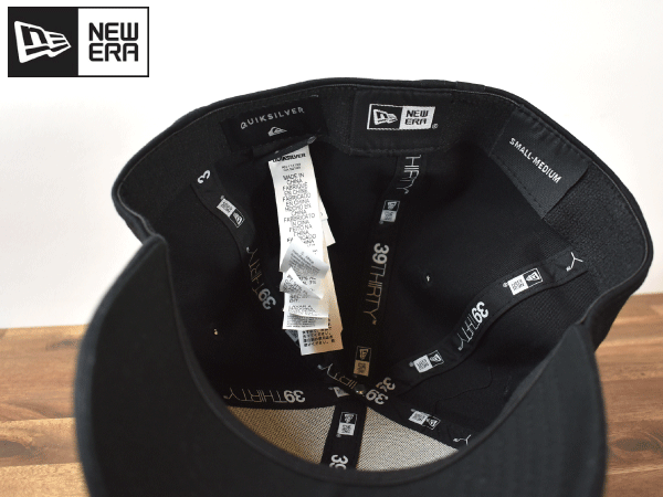 ★未使用品★NEW ERA ニューエラ × QUIKSILVER クイックシルバー サーフィン スケボー 39 THIRTY【S-M】 キャップ 帽子 H676_画像6