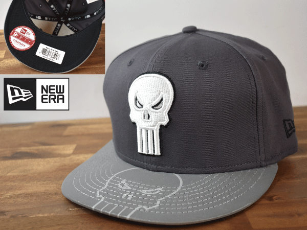 ★未使用品★NEW ERA ニューエラ × MARVEL THE PUNISHER パニッシャー 9 FIFTY 【M-Lフリーサイズ】 キャップ 帽子 H769_画像1