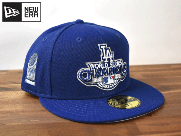 ★未使用品★NEW ERA ニューエラ × LA DODGERS ドジャース MLB 59 FIFTY【7-1/4 - 57.7cm】サイドパッチ キャップ 帽子 W917_画像1