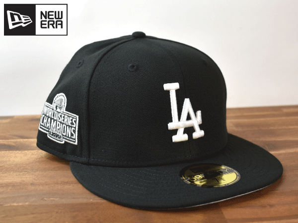 ★未使用品★NEW ERA ニューエラ × LA DODGERS ドジャース MLB 59 FIFTY【7-5/8 - 60.6cm】サイドパッチ キャップ 帽子 W914_画像1