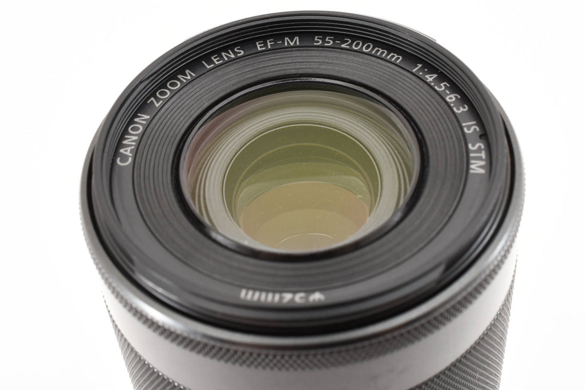 ★☆【訳アリ】 Canon ZOOM LENS EF-M 55-200mm 1:4.5-6.3 IS STM Black #3840☆★_画像9