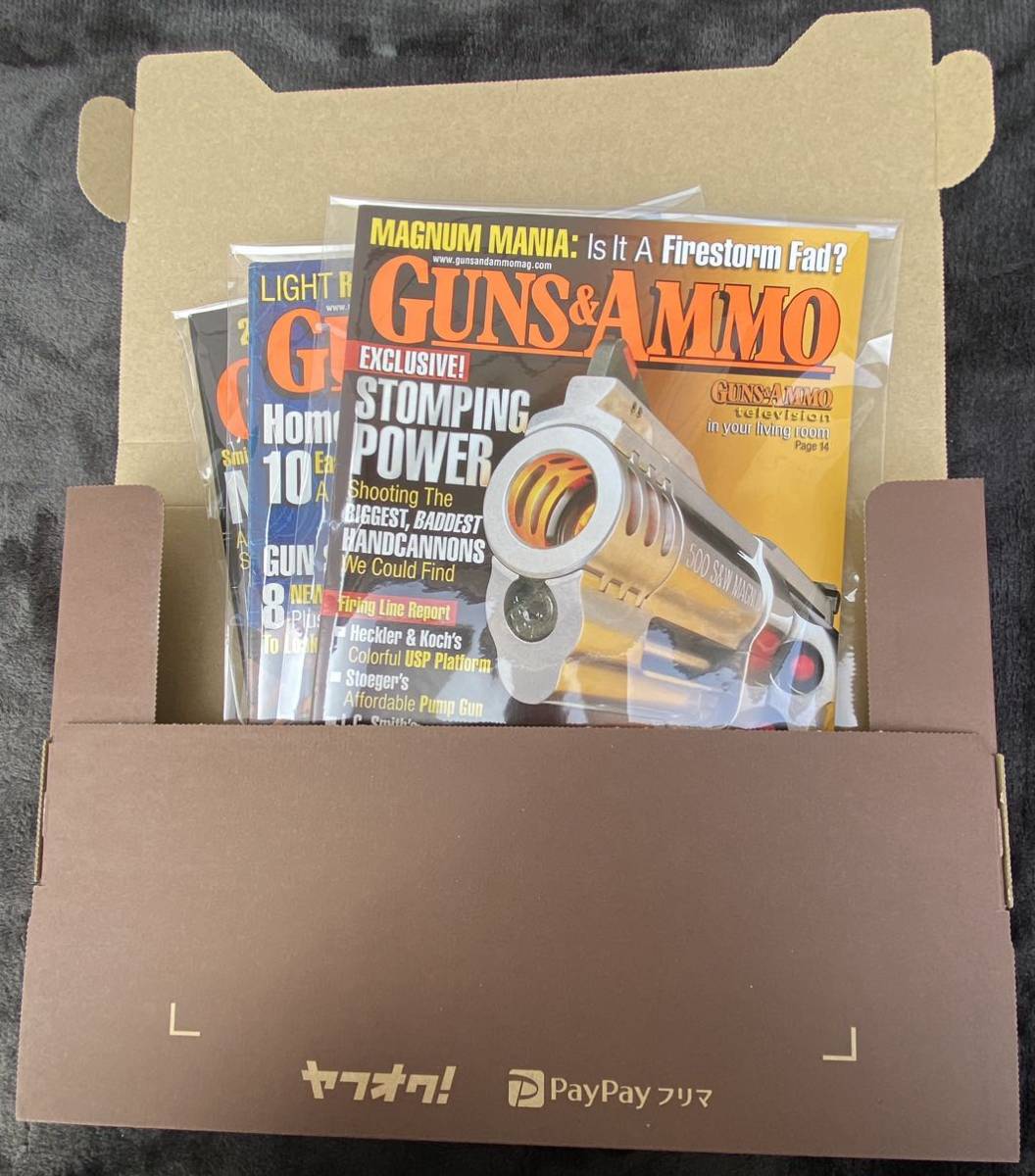 輸入雑誌　GUNs & AMMO 3冊セットです。　アメリカ雑誌　銃の専門誌　銃と弾丸の専門誌　(カラー写真多数)_ゆうパケット(全国送料無料)にてお届け