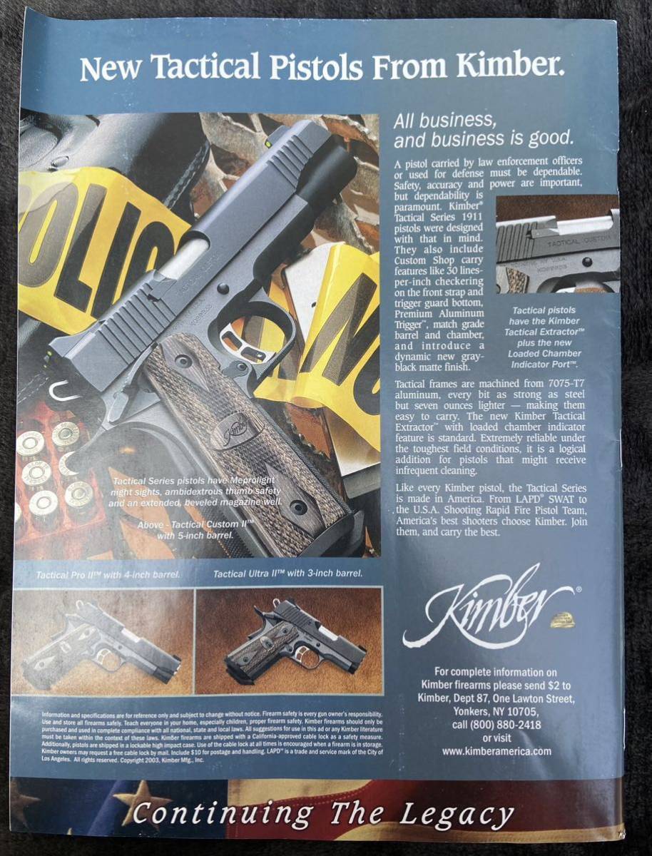 輸入雑誌　GUNs & AMMO 3冊セットです。　アメリカ雑誌　銃の専門誌　銃と弾丸の専門誌　(カラー写真多数)_左上に、反りが見られます。