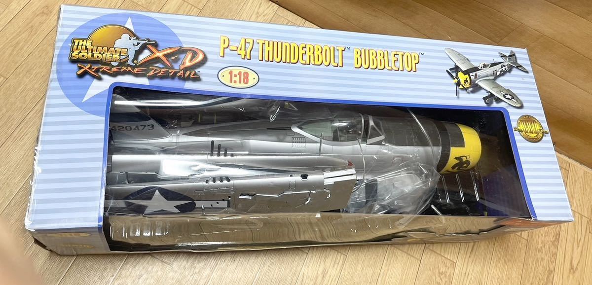 希少！ 1/18 THE ULTIMATE SOLDIER XTREME DETAIL P-47 THUNDERBOLT BUBBLETOP 飛行機模型 コレクター お宝 E5_画像7