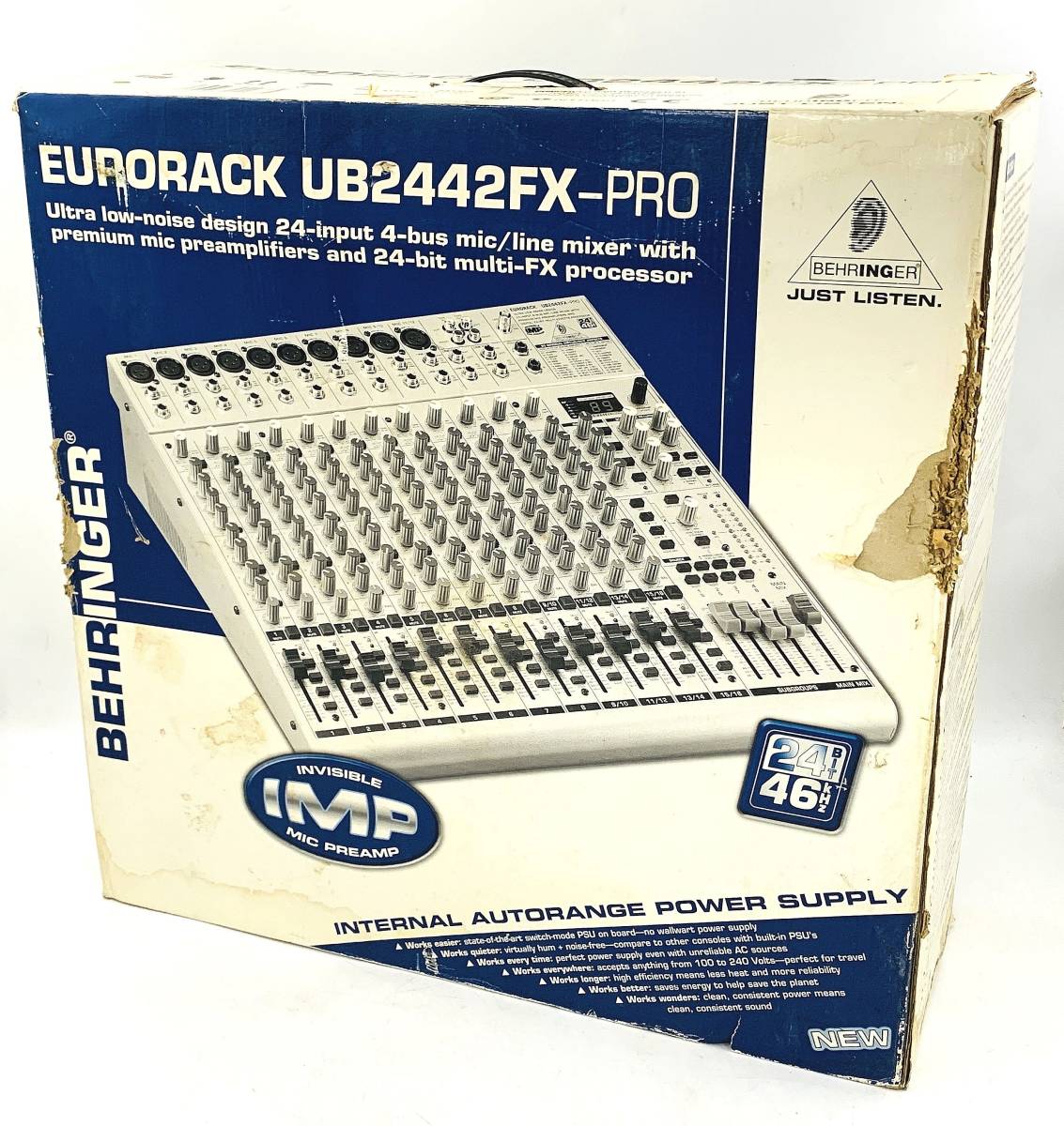 BEHRINGER ベリンガー EURORACK UB2442FX-PRO ミキサー PA機器 元箱 取扱説明書あり【動作OK 現状品】_画像10