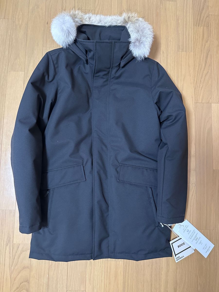 QUARTZ クォーツ CHAMPLAIN ダウンジャケットブラック M 未使用 QUARTZ クォーツ CHAMPLAIN ダウンジャケットブラック M 未使用