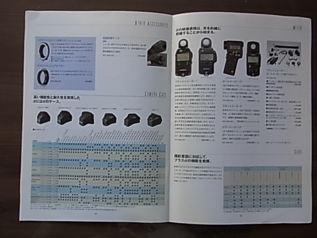 送料185円～　ミノルタ　MINOLTA　α-ACCESSORIES　αシリーズアクセサリー総合カタログ　2000年/5月版　全20ページ_画像10