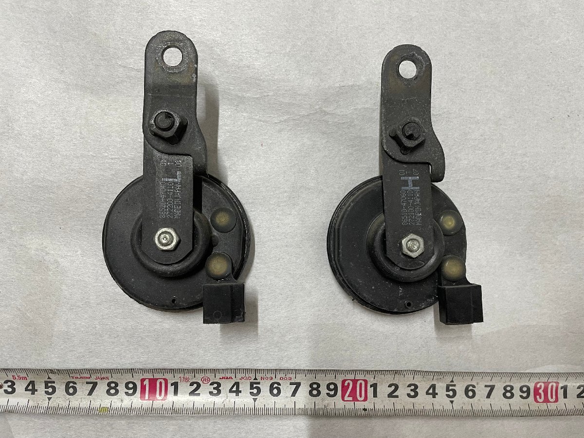  used * Toyota original 50 series Prius remove horn left right set /86510-47060/86520-47040/ZVW50/12V* nationwide equal postage 520 jpy * immediate payment 