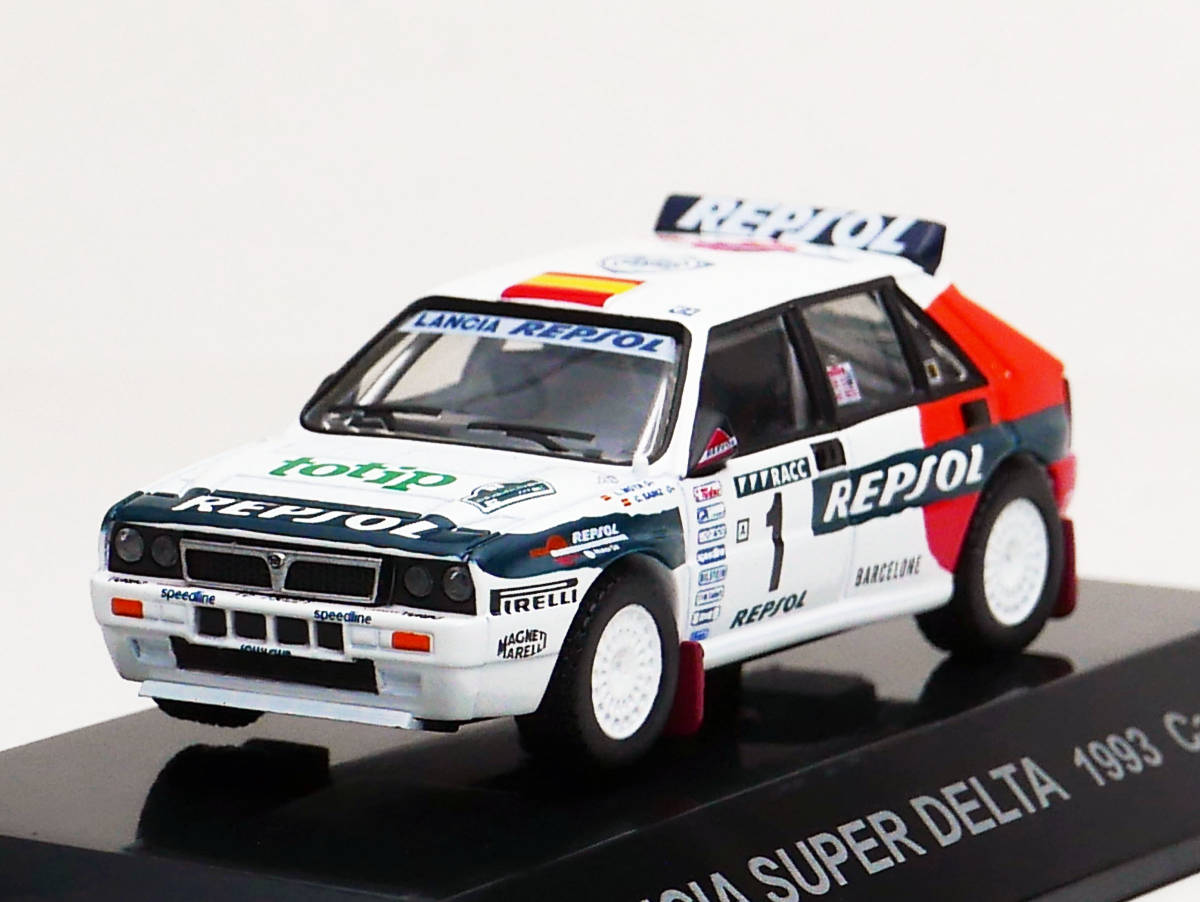 1/64 CM'S ランチア デルタHFインテグラーレ(スーパーデルタ) #1 Totip Catalunya 1993 ラリーカーコレクションSS18ランチア&フィアット_画像1