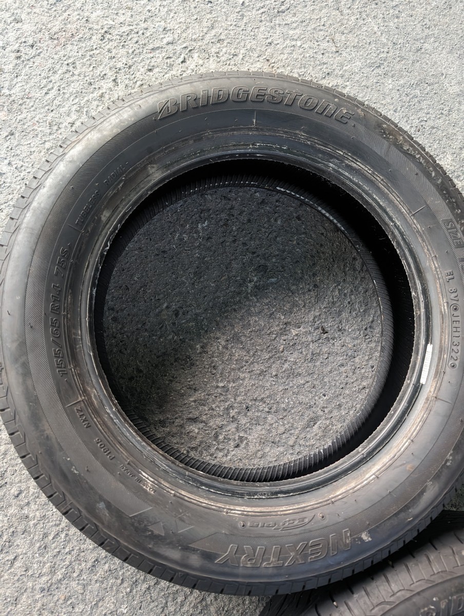 BRIDGESTONE NEXTRY ブリヂストン ネクストリー　中古タイヤ　155/65 r14　22年13週　2本_画像7