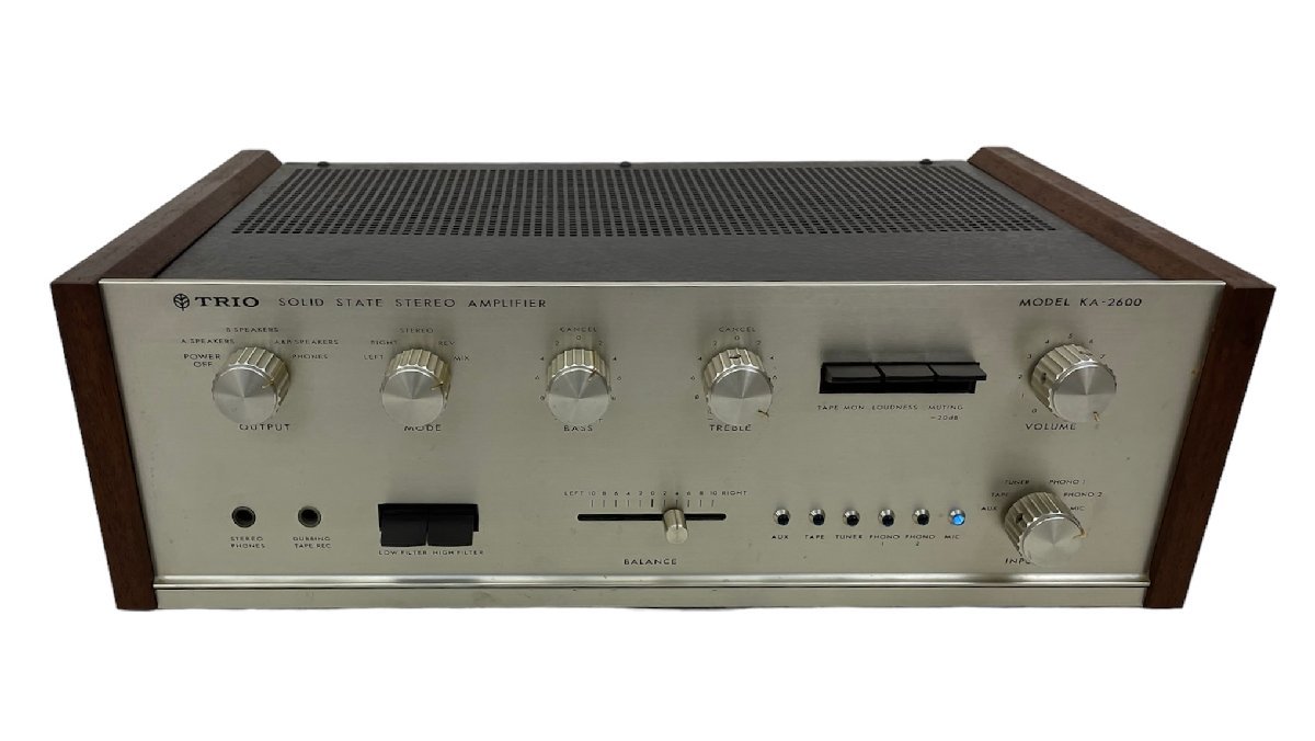 TRIO トリオ KA-2600 プリメインアンプ 1969年 ステレオ 懐かし TRIO トリオ KA-2600 プリメインアンプ 1969年 ステレオ 懐かし
