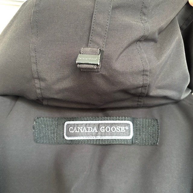 【美品】CANADA GOOSE カナダグース メンズ ロングコート 2XL ブラック ジャケット コヨーテ QC-011972 アウター 防寒_画像5