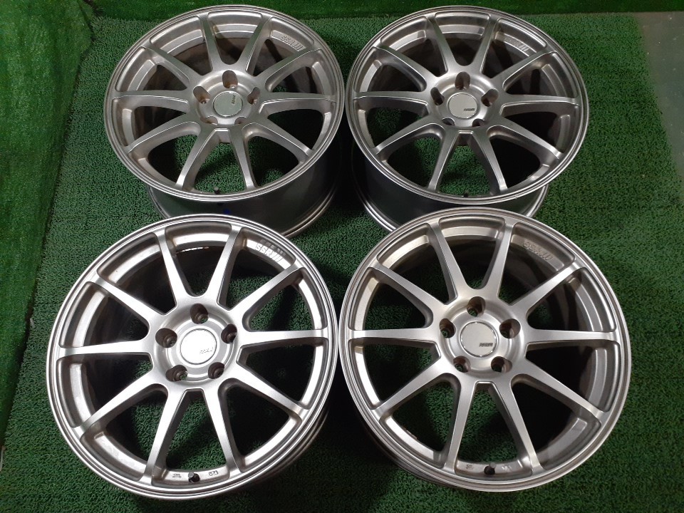 タナベ SSR GTV02 18×8.5J +48 5H/114.3 WRX/レクサスRC等に ホイール付4本 インチアップにも 中古 売切!!_T11301