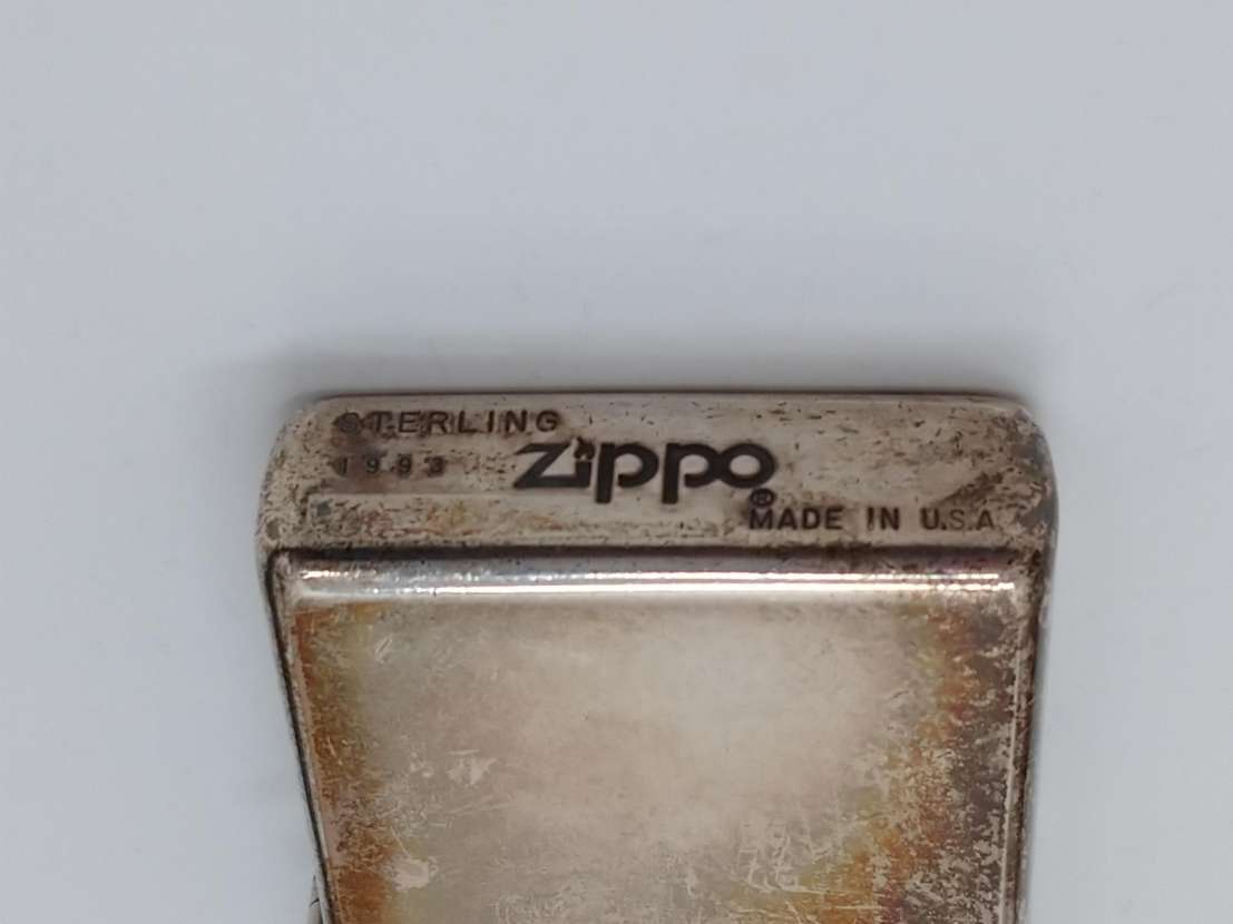 ＃4802　着火未確認 ZIPPO スターリングシルバー 1993年 STERLING シルバー オイルライター ジッポ ライター_画像6