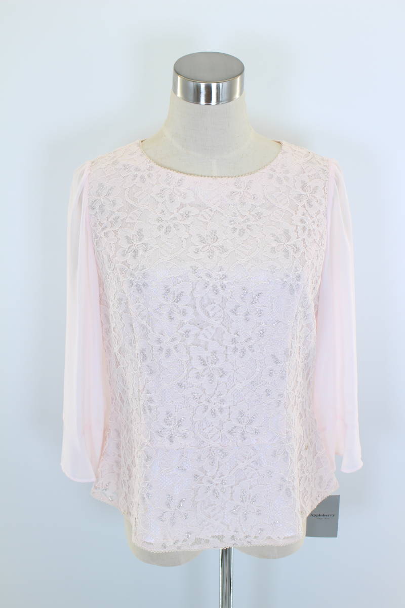  new goods 11 number translation have ② blouse race pink silver lame Tokyo sowa-ru color formal wedding 