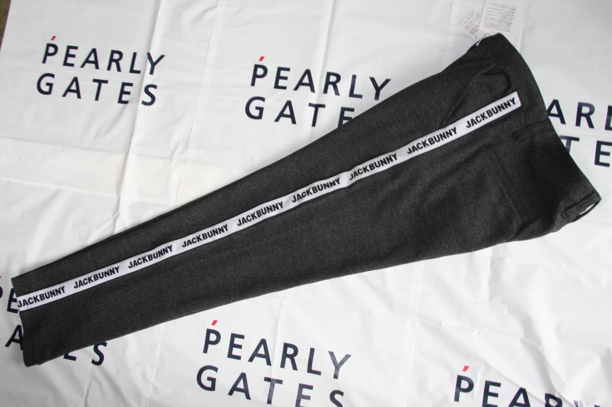 ★正規品★パーリーゲイツ PEARLY GATES ジャックバニー★ヘリンボーン・サイドライン スポーティーパンツ★これから最適★グレー★5(L)_画像5