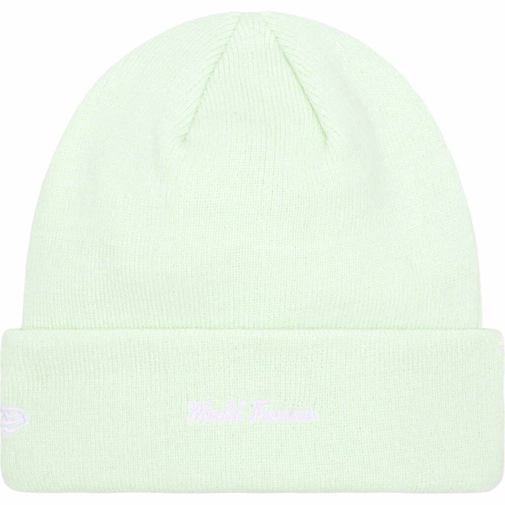 【新品 薄緑 23AW New Era Box Logo Beanie】 supreme 23fw ニューエラ ボックスロゴビーニー s small bandana cross overdyed loose gauge_画像2