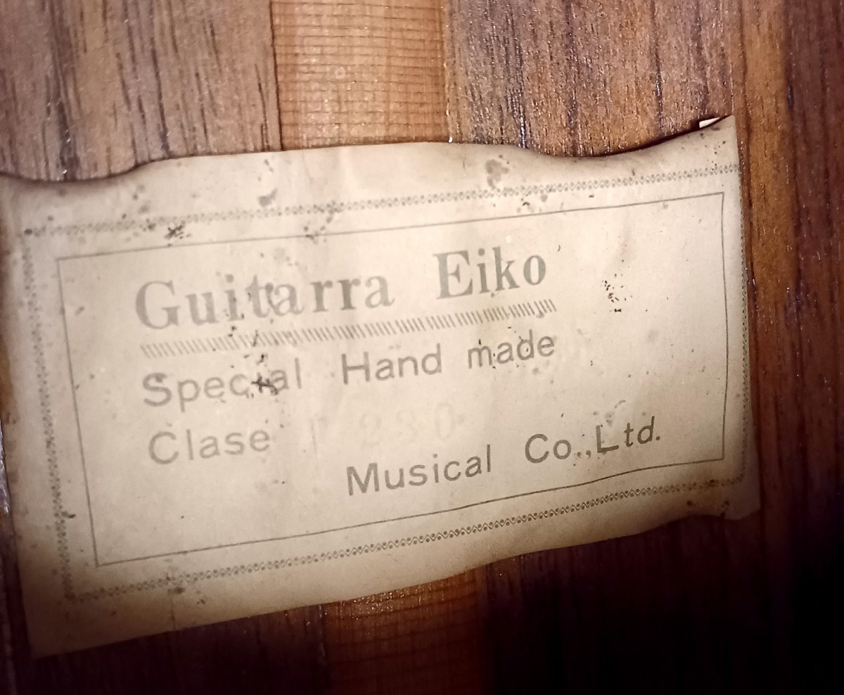 Guitarra EIKO スペシャル ハンドメイド アコースティックギター_画像7