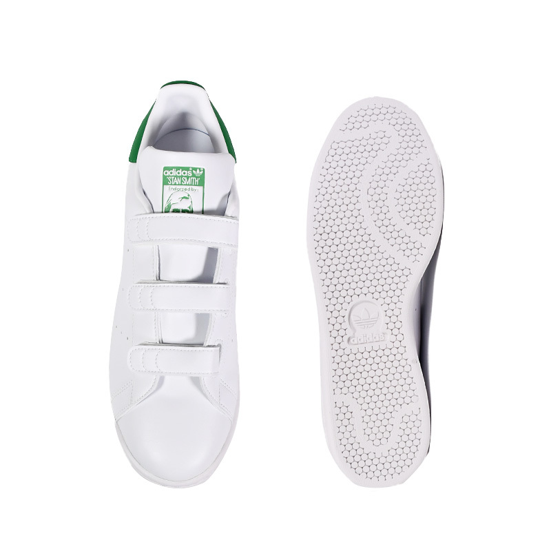 ■新品■adidas アディダス PRIMEGREEN レースレス モデル スタンスミス STAN SMITH CF■28.0cm■ベルクロ ■ホワイト/グリーン■FX5509_画像4