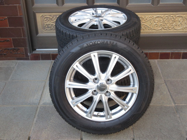 ★ ヨコハマ MILLOUS アルミホイール / YOKOHAMA iG50 PLUS 175/65R15 4本セット ★ 中古美品（アクア・フィット・ヴィッツ・スイフト 等）_画像3