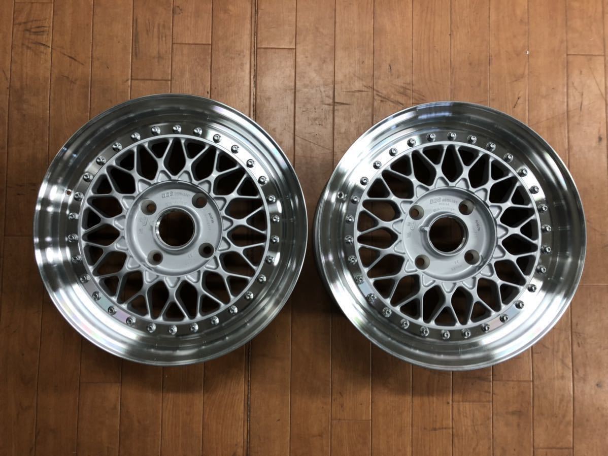 未使用 BBS RS175 15インチ 6.5J 4本 当時物 フラットディスク 旧車 ハイソ USDM 深リム GX71 マークⅡ ソアラ セリカ S13 R30 シルビアの画像2