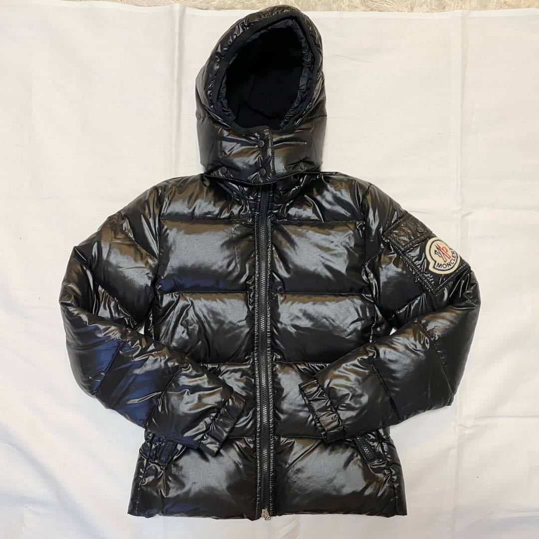 美品】MONCLER モンクレール パディア ダウンジャケット 黒 00 美品】MONCLER モンクレール パディア ダウンジャケット 黒 00