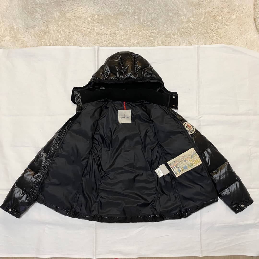 美品】MONCLER モンクレール パディア ダウンジャケット 黒 00 美品】MONCLER モンクレール パディア ダウンジャケット 黒 00