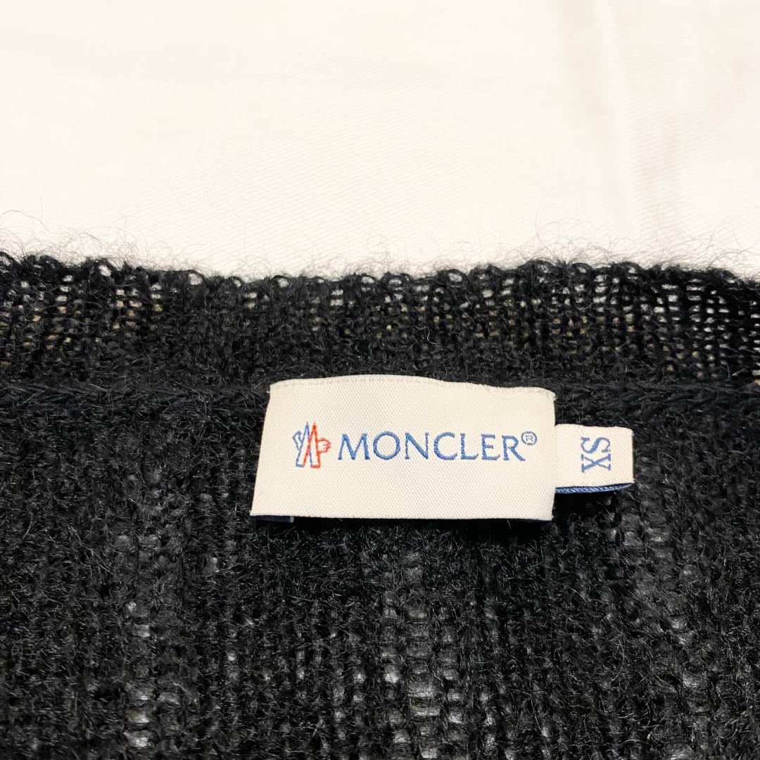 【最安値】MONCLER モンクレール ニット カーディガン ブラック XS_画像7