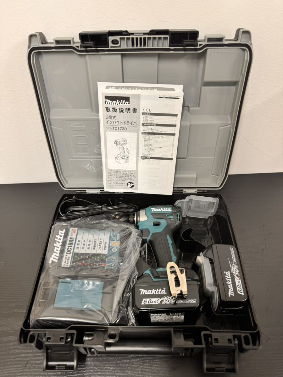 ④【1000円スタート】☆新品未使用品☆ makita マキタ TD173DRGX ブルー充電式インパクトドライバ _画像3