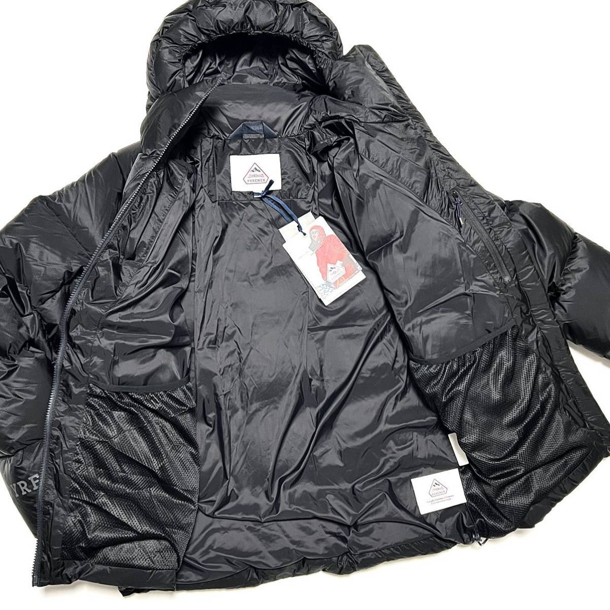 L 新品 PYRENEX ピレネックス ダウンジャケット HUDSON 黒 パー L 新品 PYRENEX ピレネックス ダウンジャケット HUDSON 黒 パー
