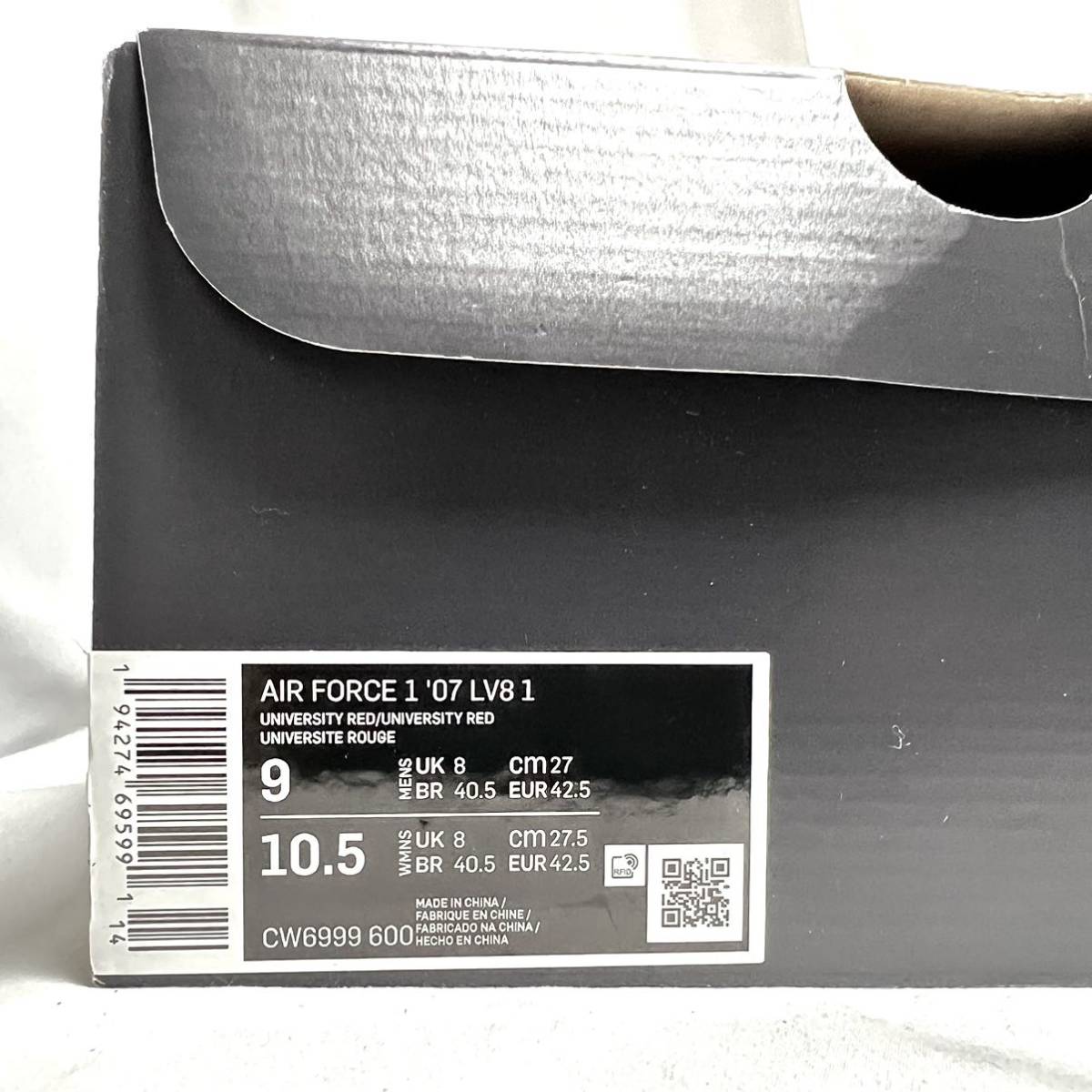 27cm 新品 NIKE エア フォース 1 AIR FORCE ナイキ フォース1 赤 27cm 新品 NIKE エア フォース 1 AIR FORCE ナイキ フォース1 赤