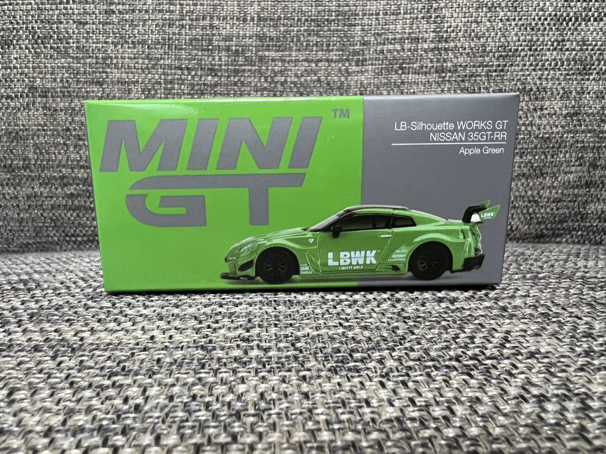 MINI GT 1/64 437 LB-Silhouette WORKS GT Nissan 35GT-RR バージョン2 アップルグリーンLBWK_画像5