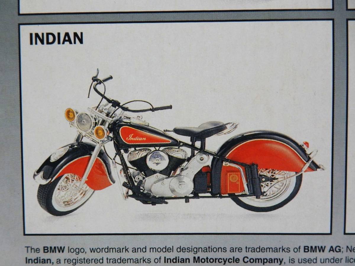 【NEW-RAY】 RoadRider collection 1/6 Indian インディアンモーターサイクル (赤/黒) 未開封？保管品 中古品 JUNK 一切返品不可で ④_画像4
