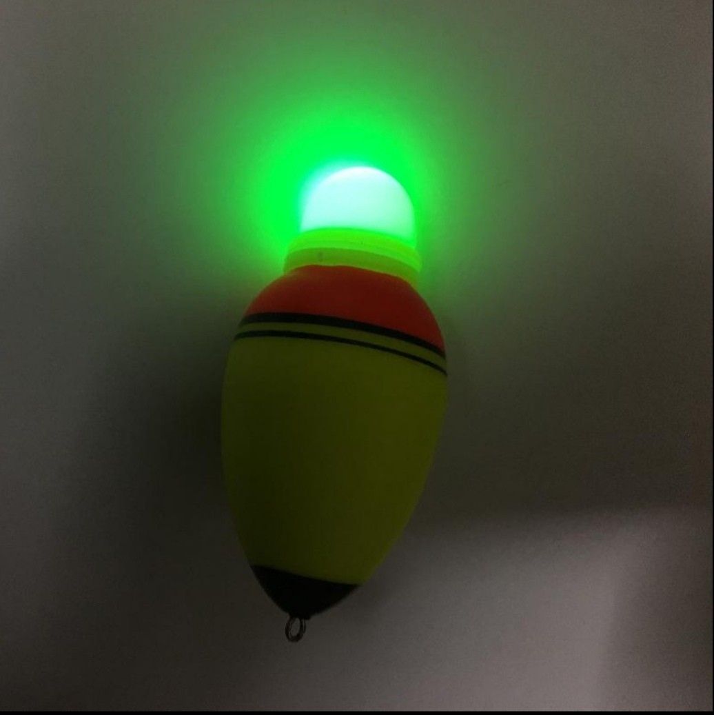 LED 電気うき 1個セット 電池付 タチウオ　シーバス　メバル　青物　泳がせ　イカ　サビキ　アジ　チヌ　クロダイ　電気ウキ