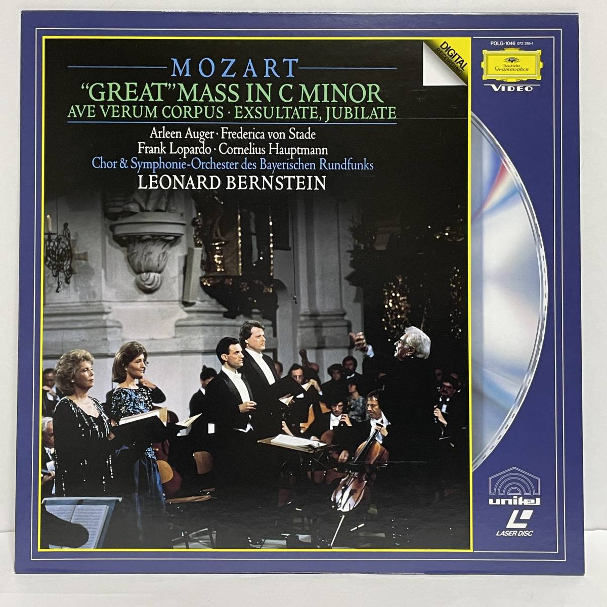 ■LD / DG■モーツァルト 大ミサ曲 ハ短調 アヴェ・ヴェルム・コルプス　バーンスタイン Leonard Bernstein ■F227_画像1