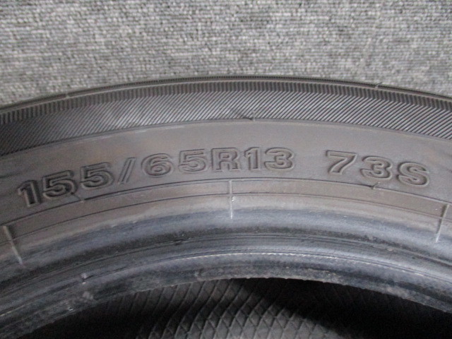 □ ECOFINE 155/65R13 73S サマータイヤ2本セット 製造2022年 【 Y10-16 】_画像9