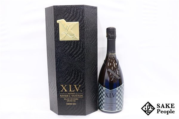 □1円～ XLV ザビエ ルイ・ヴィトン ブラン・ド・ノワール ブジー グラン・クリュ ドゥミセック 750ml 12.5% 箱付き シャンパン_画像1