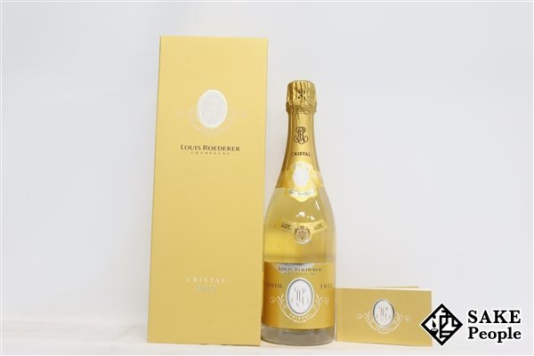 □1円～ ルイ・ロデレール クリスタル 2012 750ml 12％ 箱 冊子 シャンパン